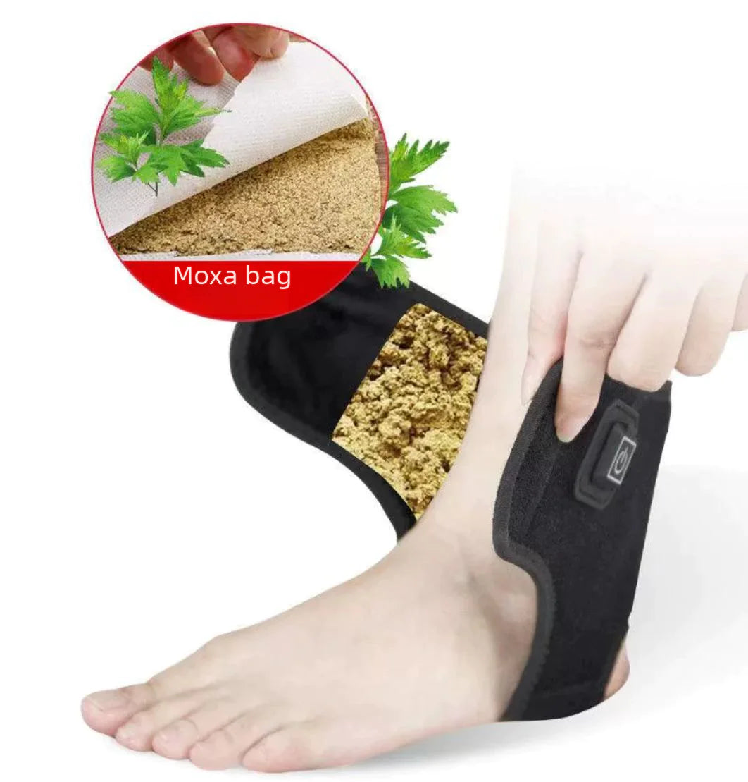 Electric Heating Ankle Support for Pain Relief and Warmth