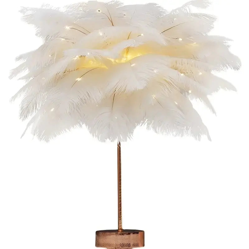 Romantic Feather Lights for Bedroom and Dining Table