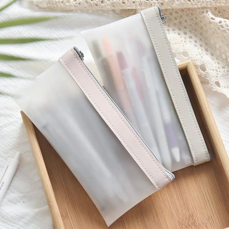 Transparent Large Capacity Pencil Bag for Students