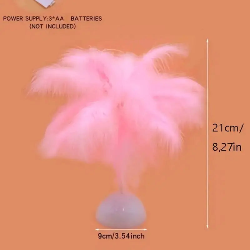 Romantic Feather Lights for Bedroom and Dining Table